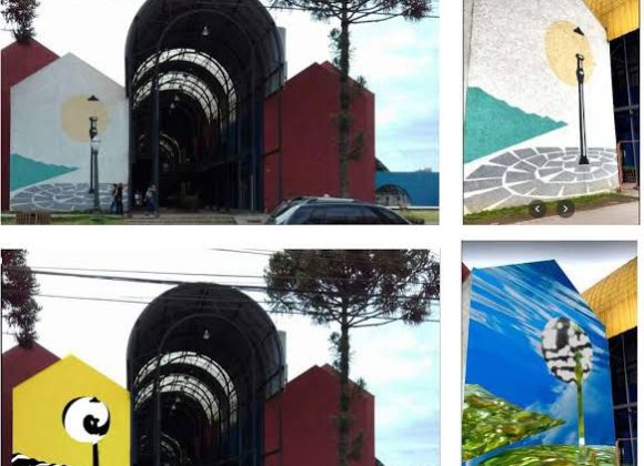 Denominado “Projetando Cidades” e idealizado pelo artista Fredy Kowertz, o projeto vai alterar as fachadas de algumas ruas da cidadania. A ideia é sugerir o que existia ali antes de ser retirado para dar lugar ao concreto e ao asfalto. (Foto: Divulgação)