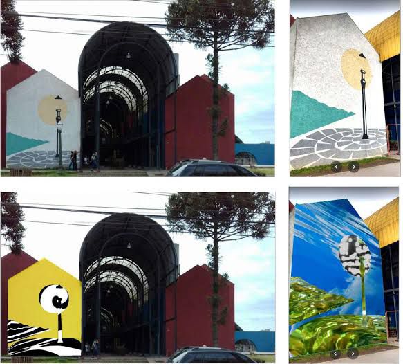 Denominado “Projetando Cidades” e idealizado pelo artista Fredy Kowertz, o projeto vai alterar as fachadas de algumas ruas da cidadania. A ideia é sugerir o que existia ali antes de ser retirado para dar lugar ao concreto e ao asfalto. (Foto: Divulgação)