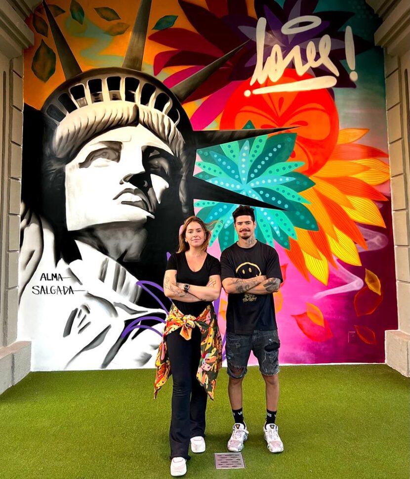 Alma Salgada faz arte para o shopping New York City Center Alma Salgada faz arte para o shopping New York City Center