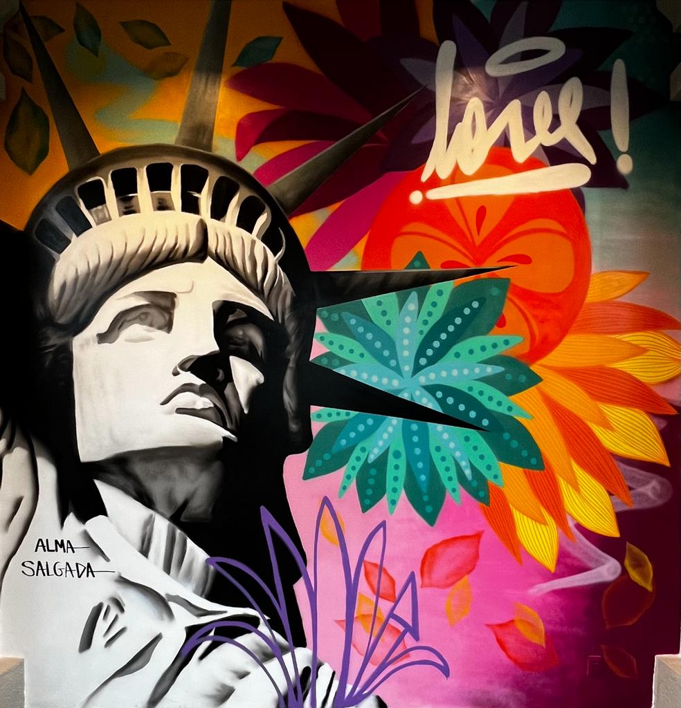 Alma Salgada faz arte para o shopping New York City Center