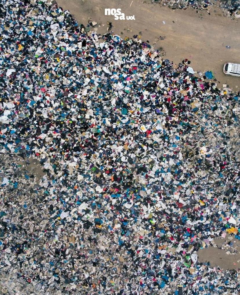 Deserto do Atacama: O Crescente Ecossistema de Roupas Descartadas que Intriga Visto do Espaço lixo
