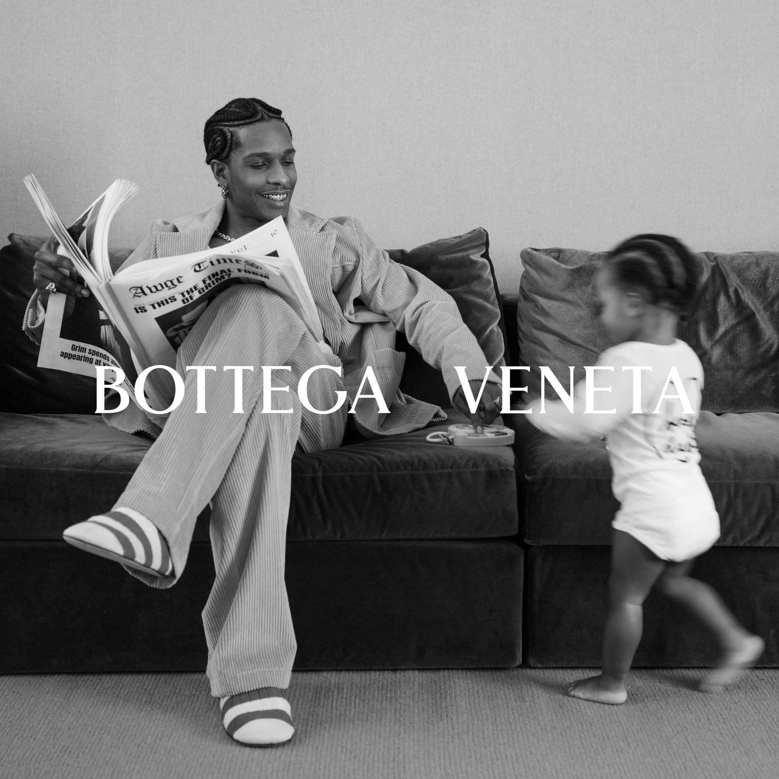 Bottega Veneta apresenta "Portraits Of Fatherhood", uma série de Fotografias por Carrie Mae Weems estrelando A$Ap Rocky