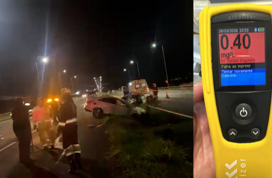 Motorista bêbado é preso após atropelar policial e matar sobrinho no Paraná