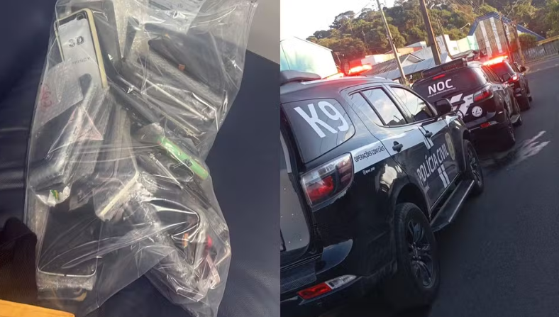 celulares prisão Paraná