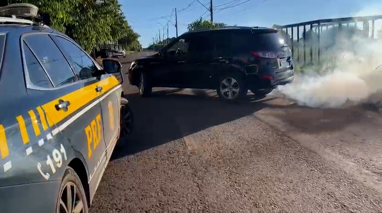 Veículo clonado em Palotina tinha dispositivo de fumaça oculto veículo clonado em Palotina