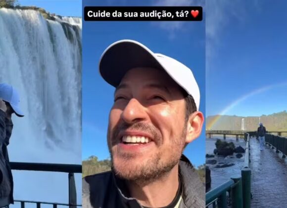 Influenciador ouve cataratas do Iguaçu pela primeira vez